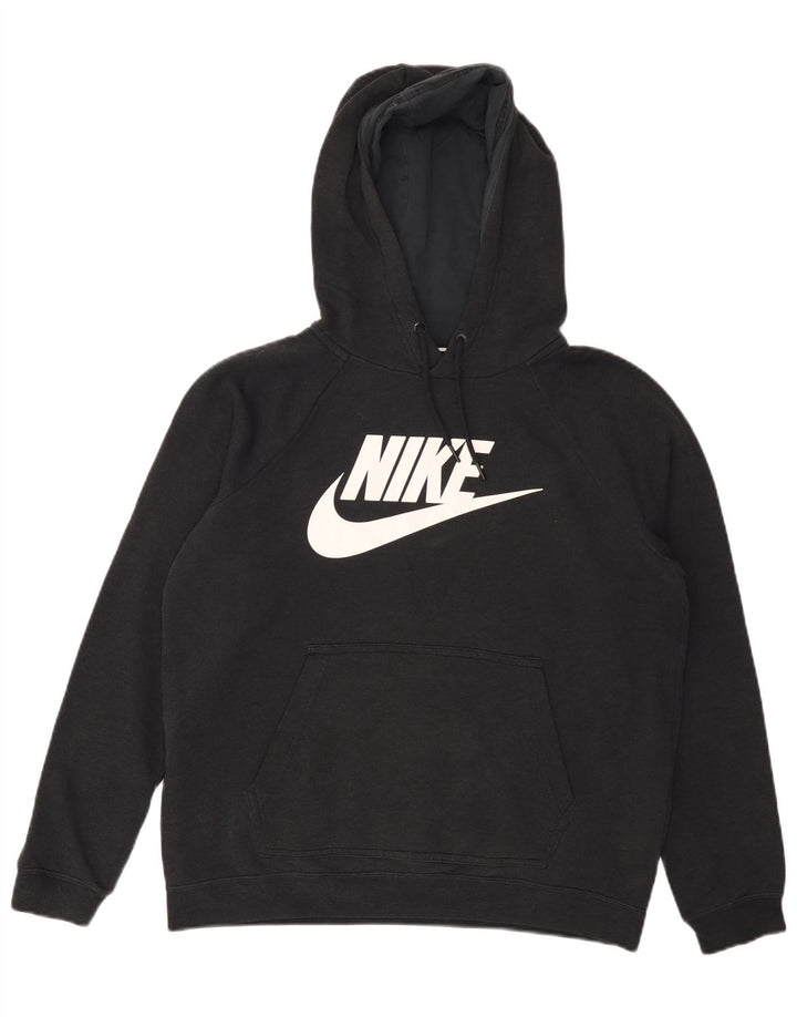 NIKE Pull à capuche graphique pour homme en coton noir moyen