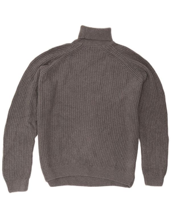 Zara Pull col roulé pour homme Gris Taille L