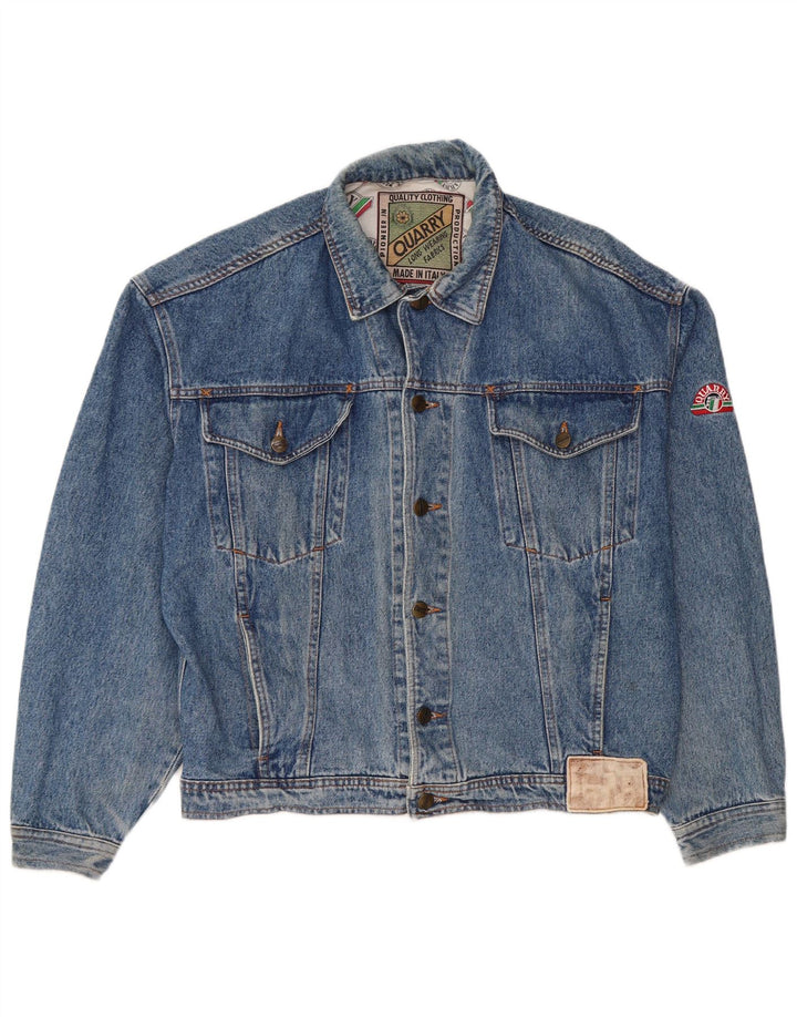 Quarry Veste en jean pour homme UK 42 XL Bleu