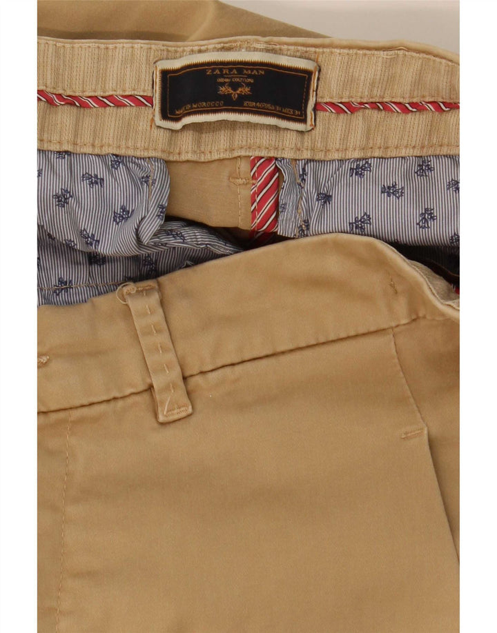Zara Pantalon Chino Slim Homme EU 40 Moyen W31 L32 Beige