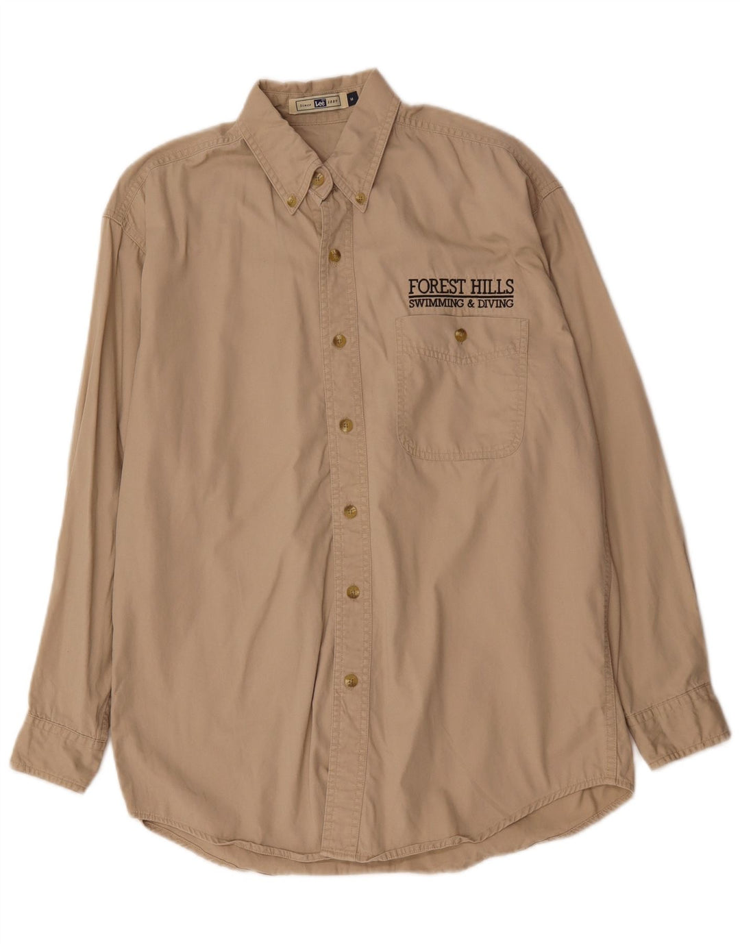 Lee Chemise Homme Coton Beige Moyen