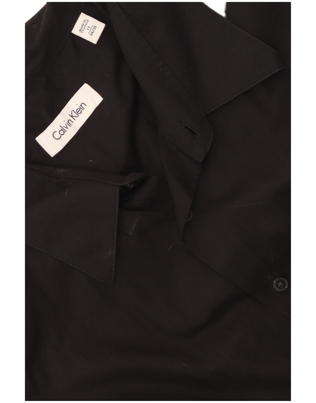 Calvin Klein Chemise Homme Taille 17 XL Coton Noir