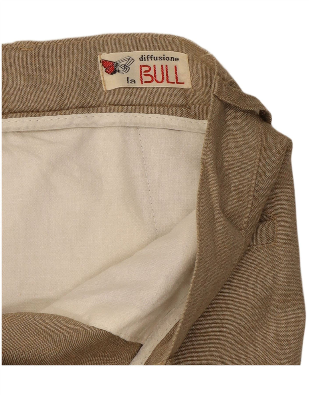 Pantalon Chino Pegged Femme Vintage W30 L28 Beige