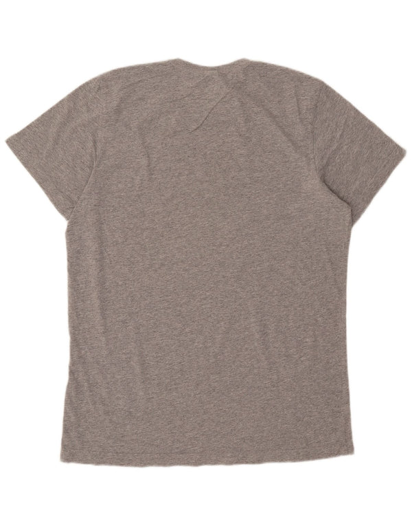 Adidas T-shirt graphique pour hommes, grand coton moucheté gris