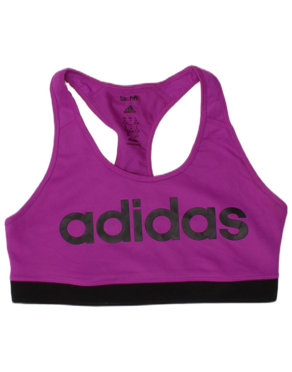 Adidas Climalite Graphic Sport Bra Top pour femme UK 12/14 Violet moyen Sports