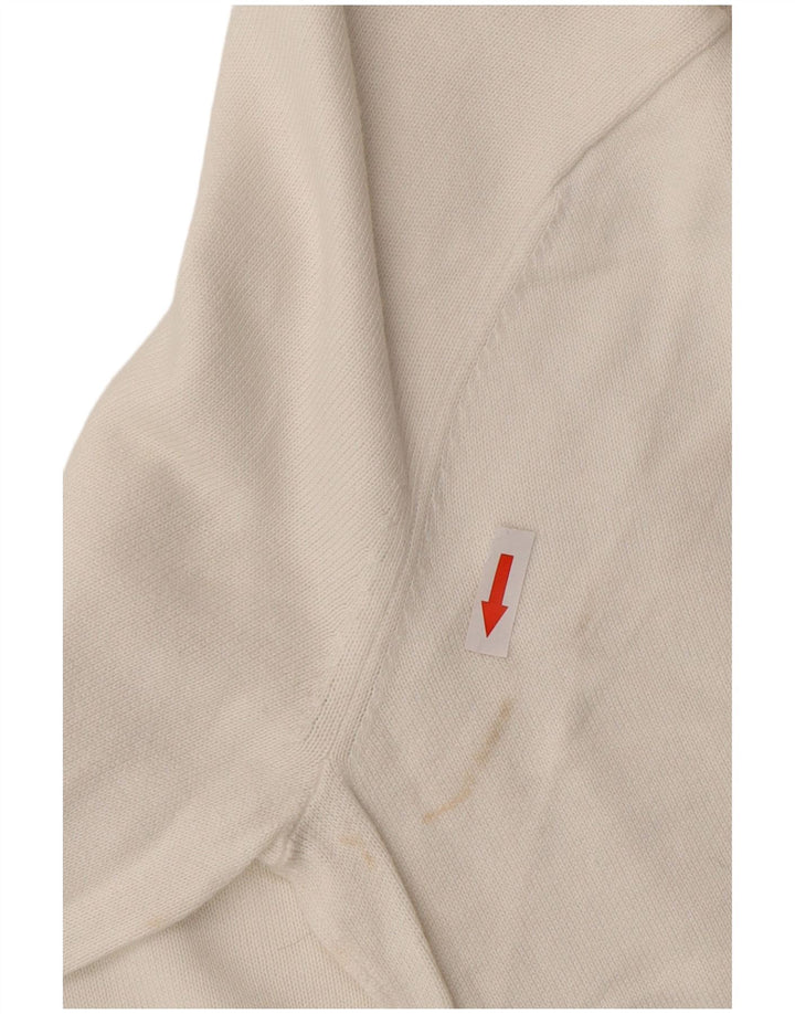 Tommy Hilfiger Pull à col rond pour homme en coton blanc moyen