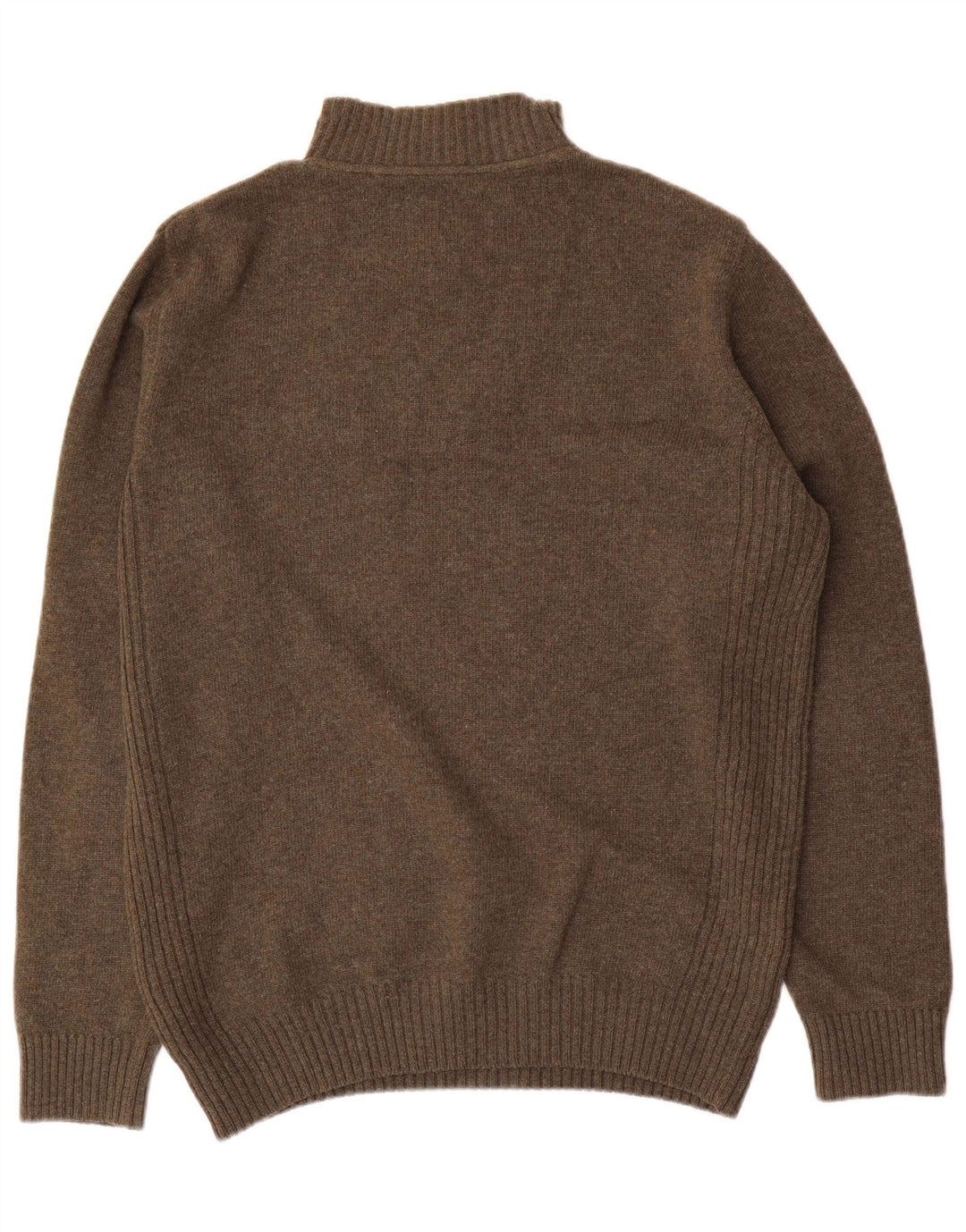 Barbour Pull col zippé pour homme en laine kaki grande taille