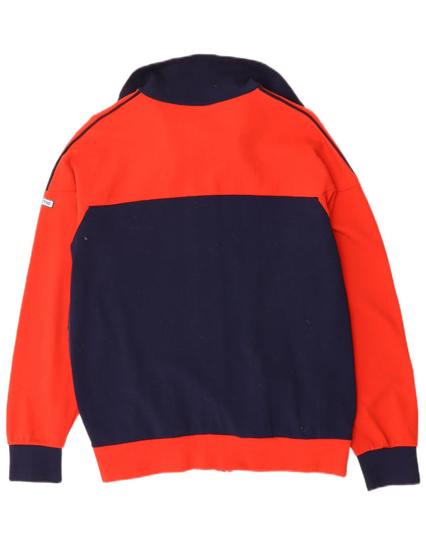 VINTAGE Veste de survêtement pour homme UK 40 Medium Red Colourblock Polyamide