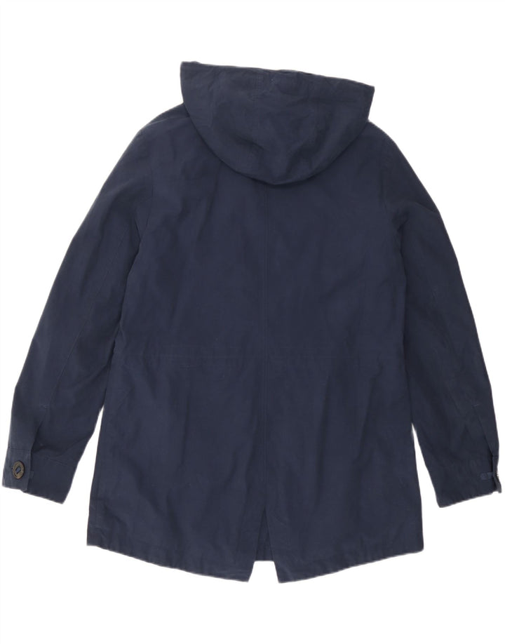 Marks & Spencer Veste utilitaire à capuche pour femme UK 12 Bleu marine moyen Coton