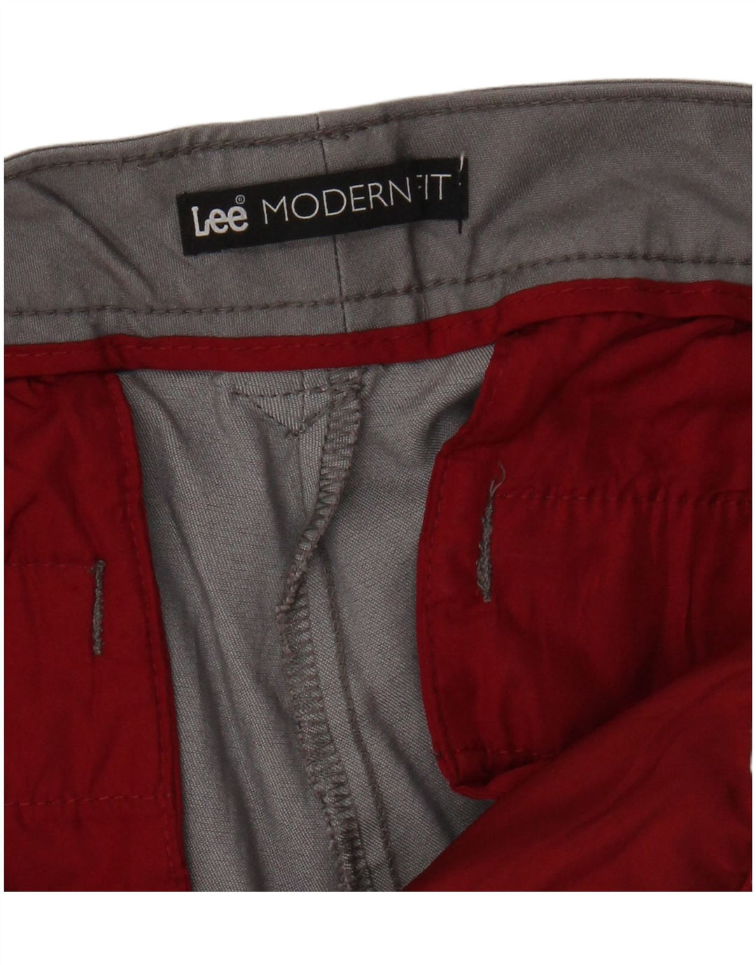 Lee Pantalon Chino Droit Coupe Moderne Femme W34 L27 Gris