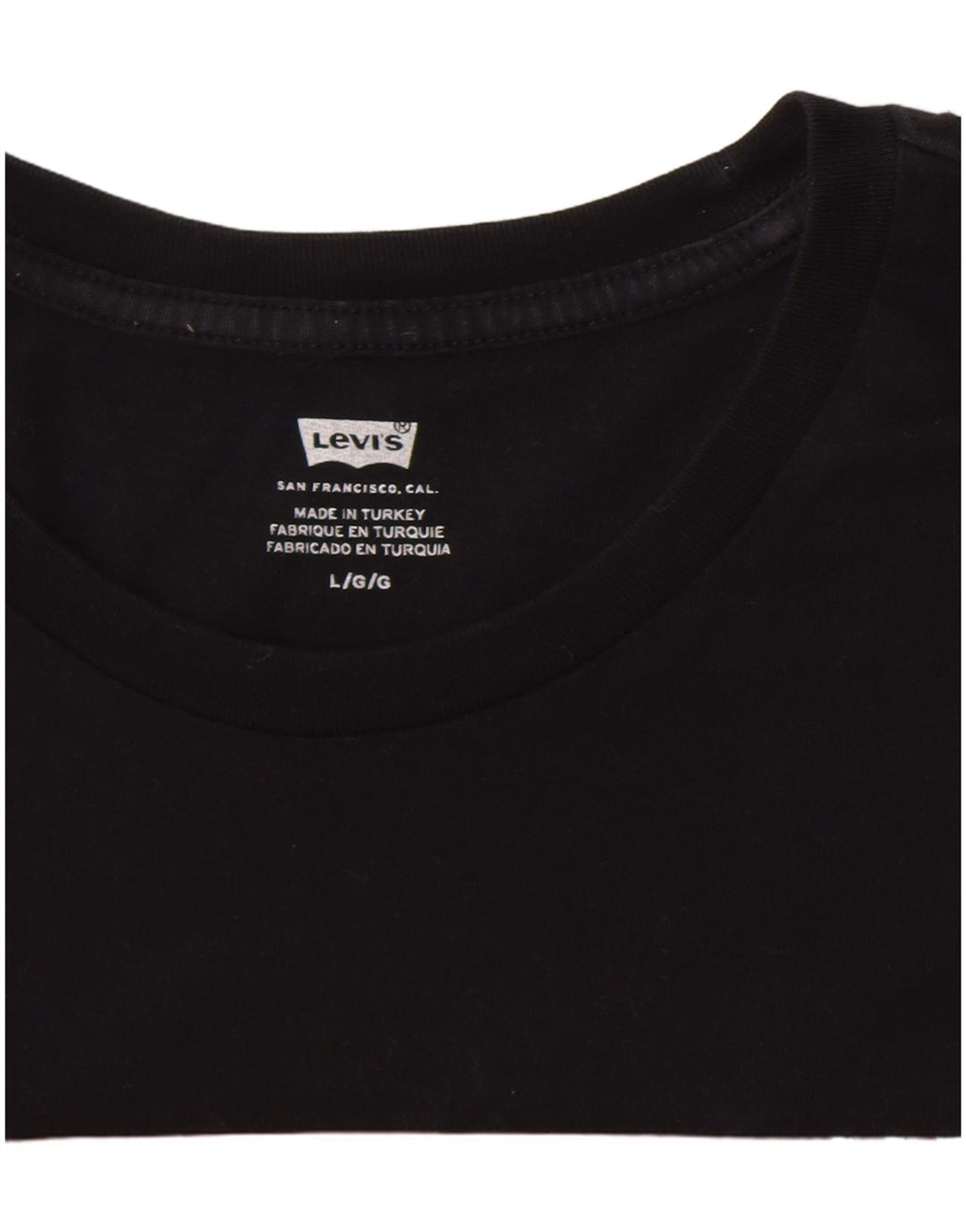 Levi's T-Shirt Graphique Homme Noir Large