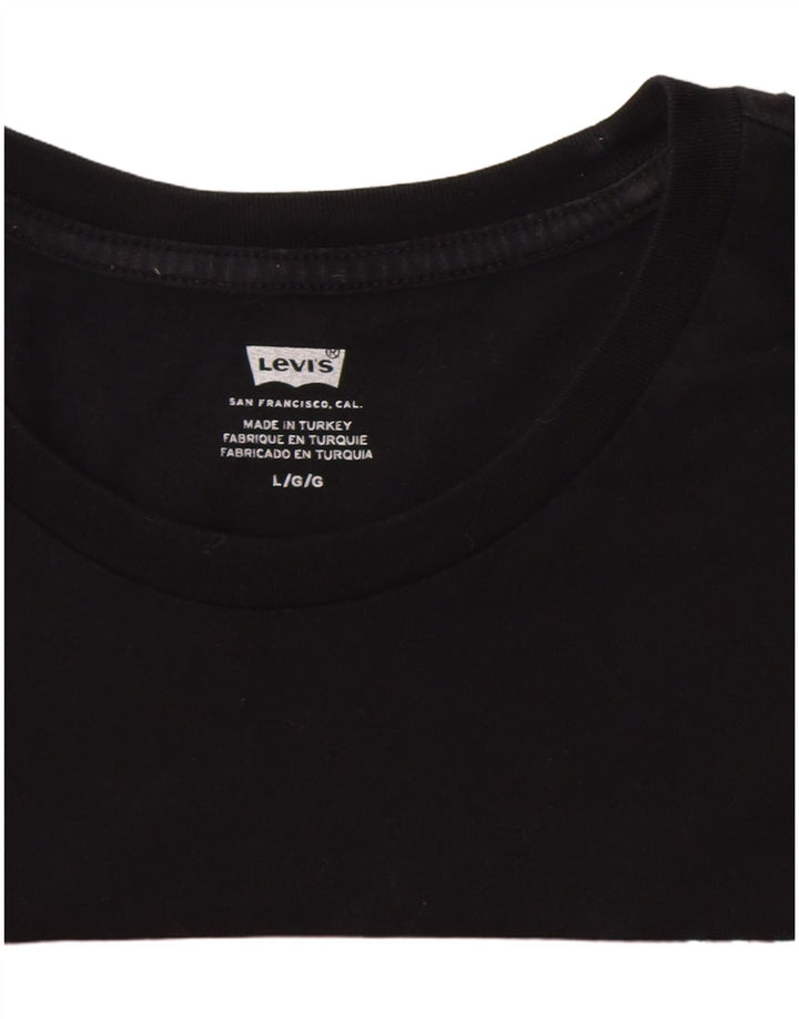 Levi's T-Shirt Graphique Homme Noir Large