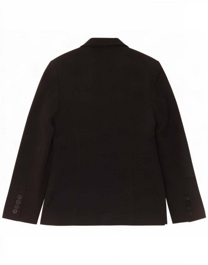 Marks & Spencer Veste blazer à 1 bouton pour femme UK 8 Small Noir Polyester