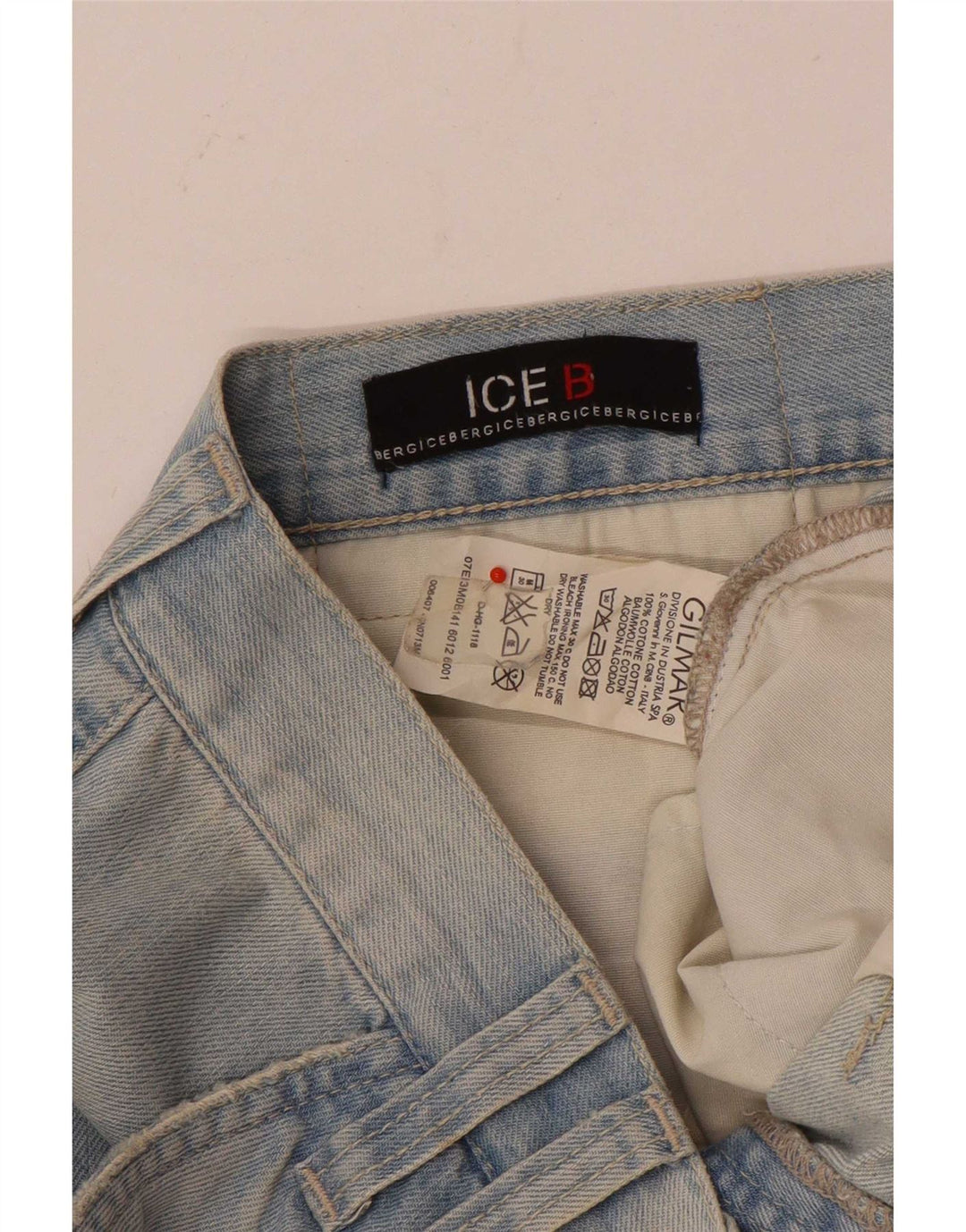 Iceberg Short cargo en jean W36 pour homme en coton bleu Taille L