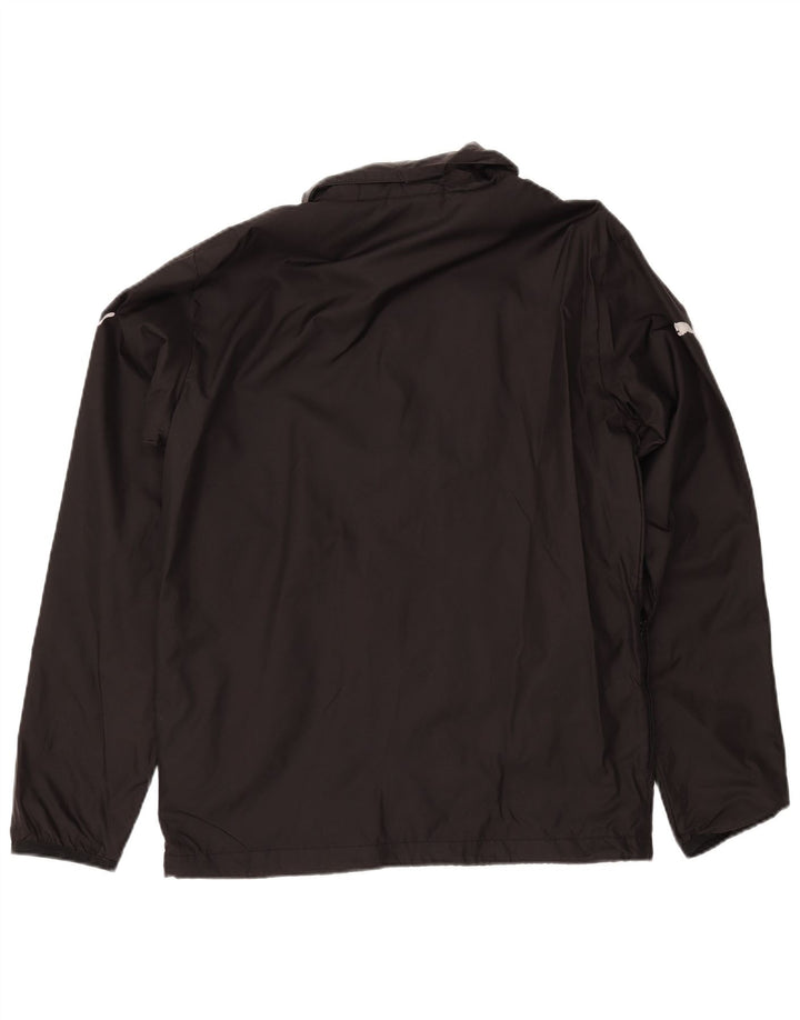 PUMA Veste de pluie à capuche pour homme UK 38 Medium Noir Nylon