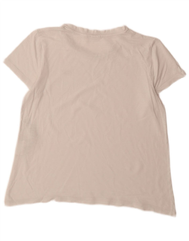Levi's T-Shirt Femme UK 14 Blanc Moyen Coton