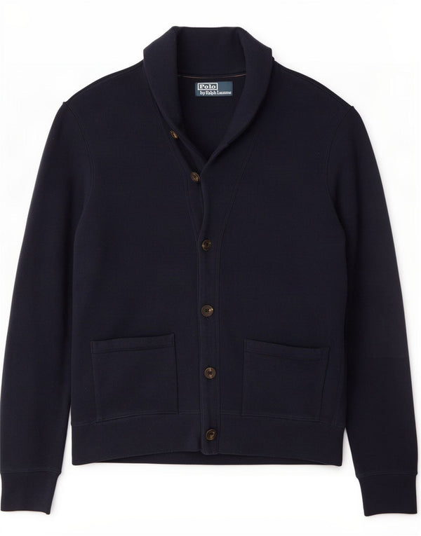 Polo Ralph Lauren Pull Cardigan Homme Petit Bleu Marine Coton