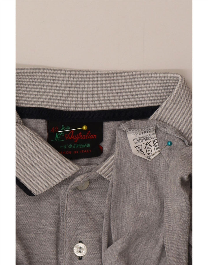 AUSTRALIAN L'ALPINA Polo Homme IT 48 Gris Moyen Coton