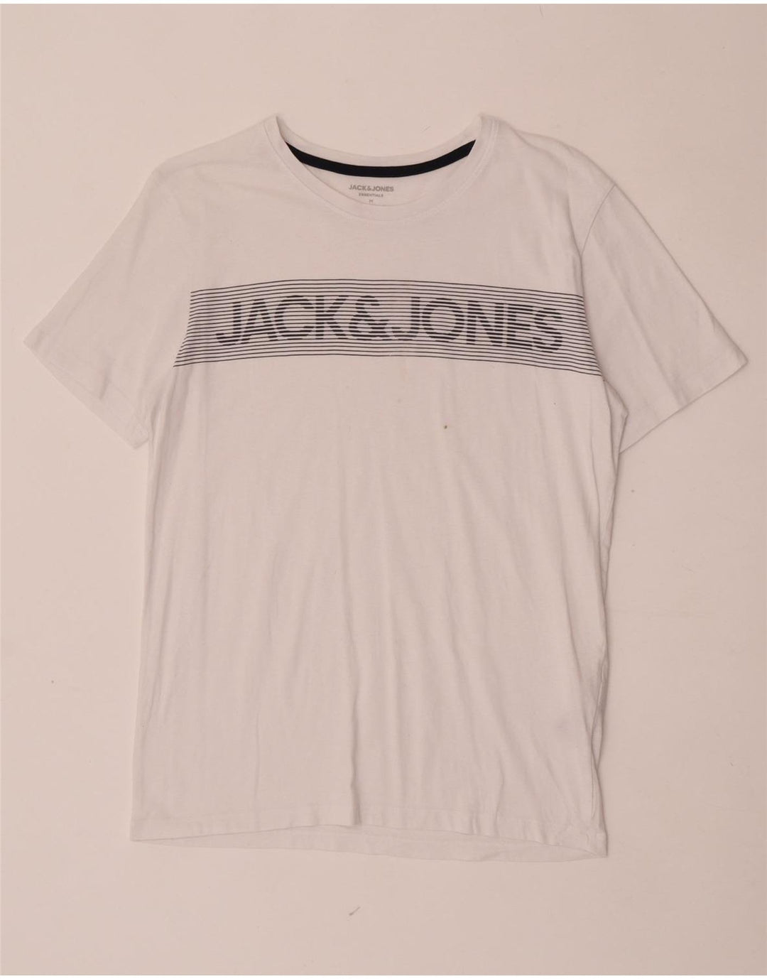 Jack & Jones T-Shirt Graphique Homme Blanc Moyen Coton