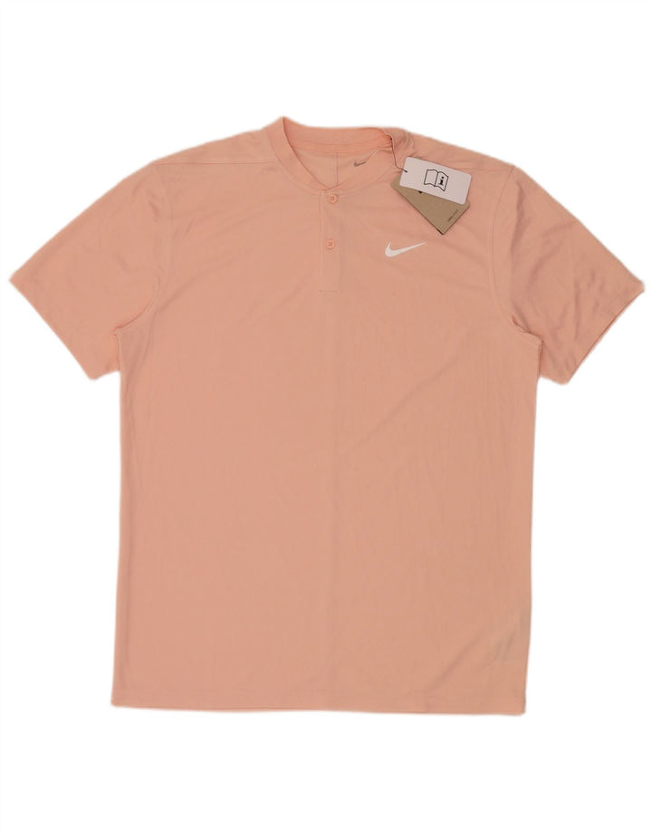 Nike Hommes Dri Fit T-Shirt Haut Rose Moyen Polyester