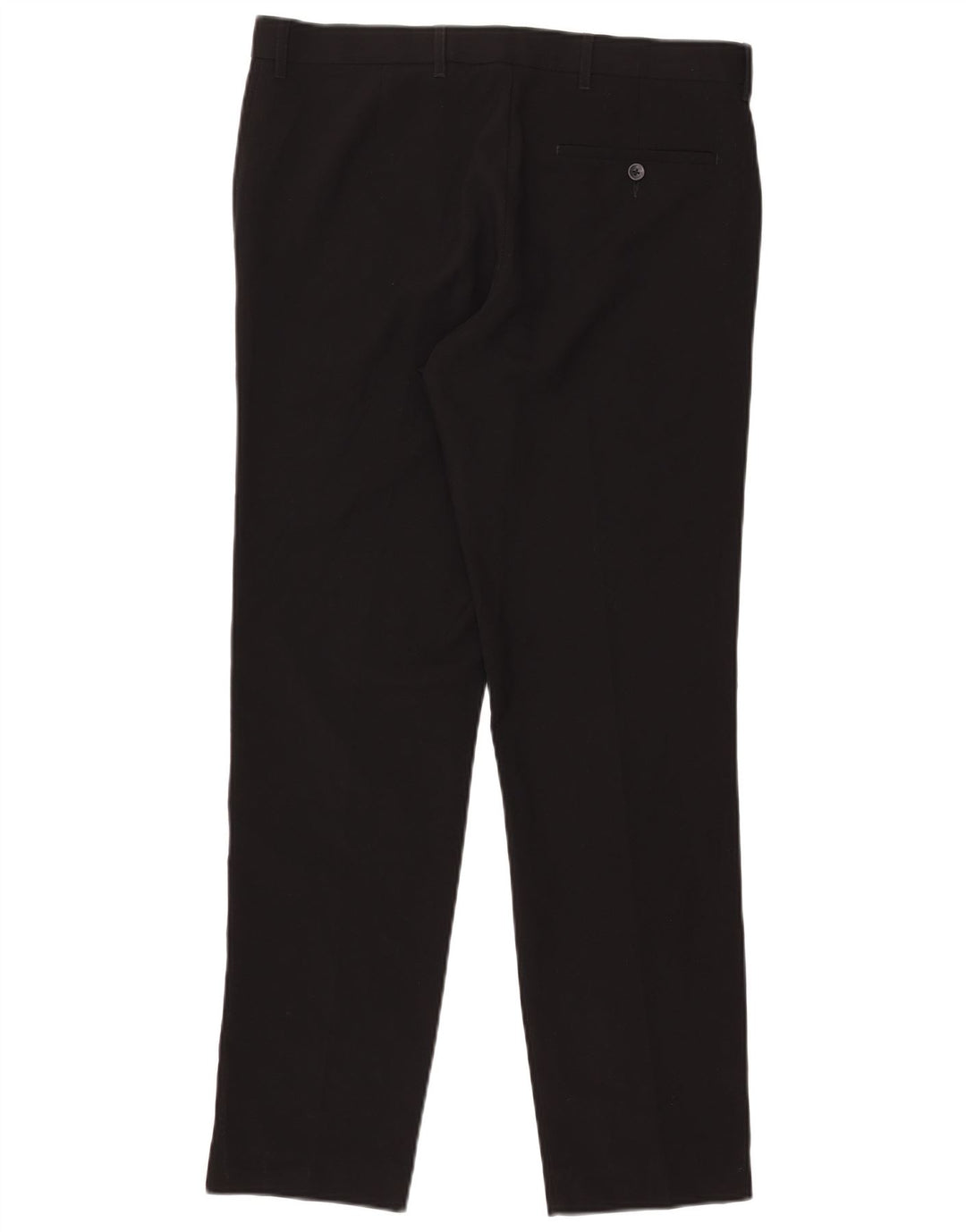 Marks & Spencer Pantalon chino coupe ajustée pour homme W34 L31 Noir Polyester