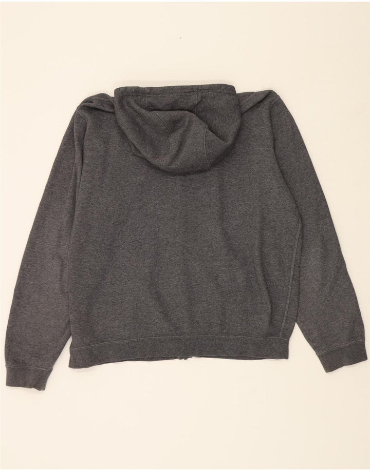 NIKE Mens Zip Hoodie Sweater Large Grey Cotton Vintage Nike and Second-Hand Nike from Messina Hembry 