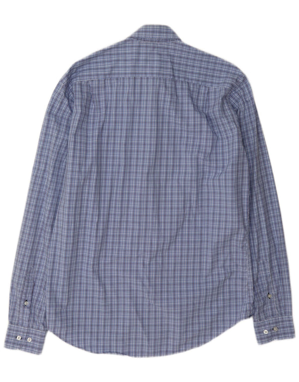 Lacoste Chemise slim fit pour hommes taille 40 carreaux bleu moyen