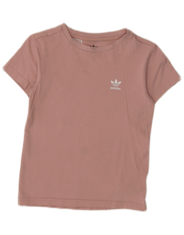 Adidas T-Shirt Fille 7-8 Ans Rose Coton