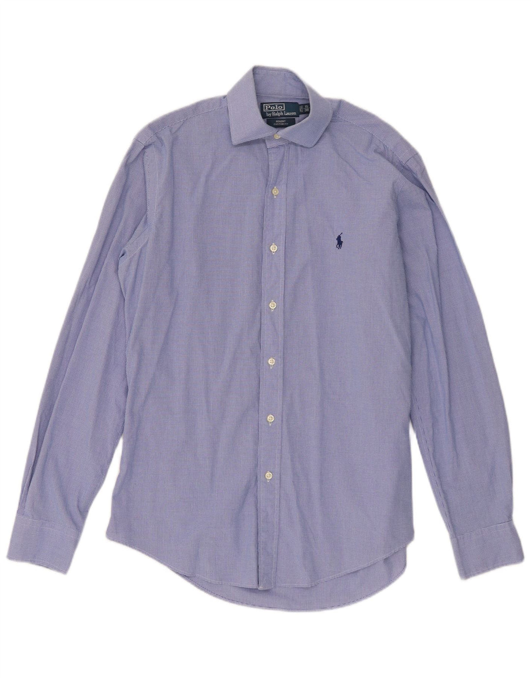 Polo Ralph Lauren Chemise Regent Homme Taille 38 15 Vichy Bleu Moyen