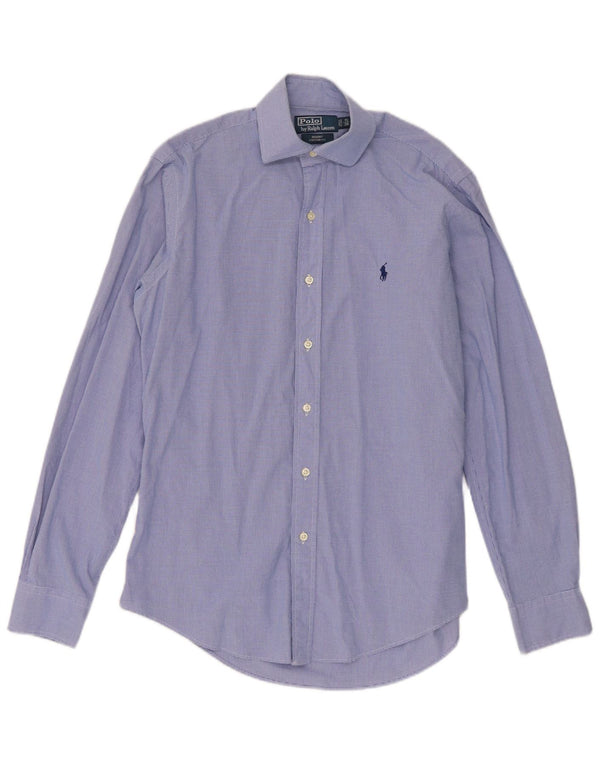 Polo Ralph Lauren Chemise Regent Homme Taille 38 15 Vichy Bleu Moyen