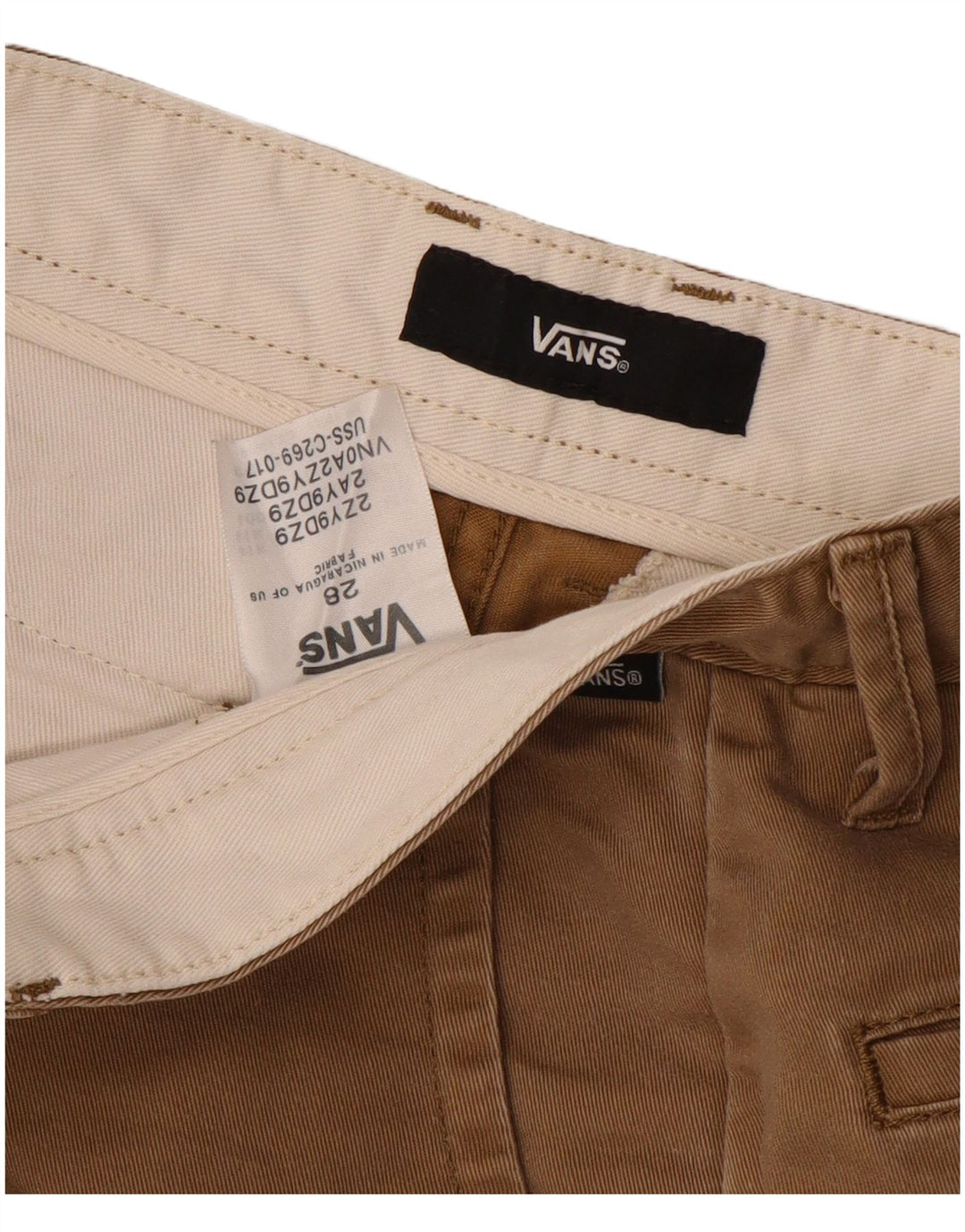 Vans Short décontracté pour homme W28 Beige moyen