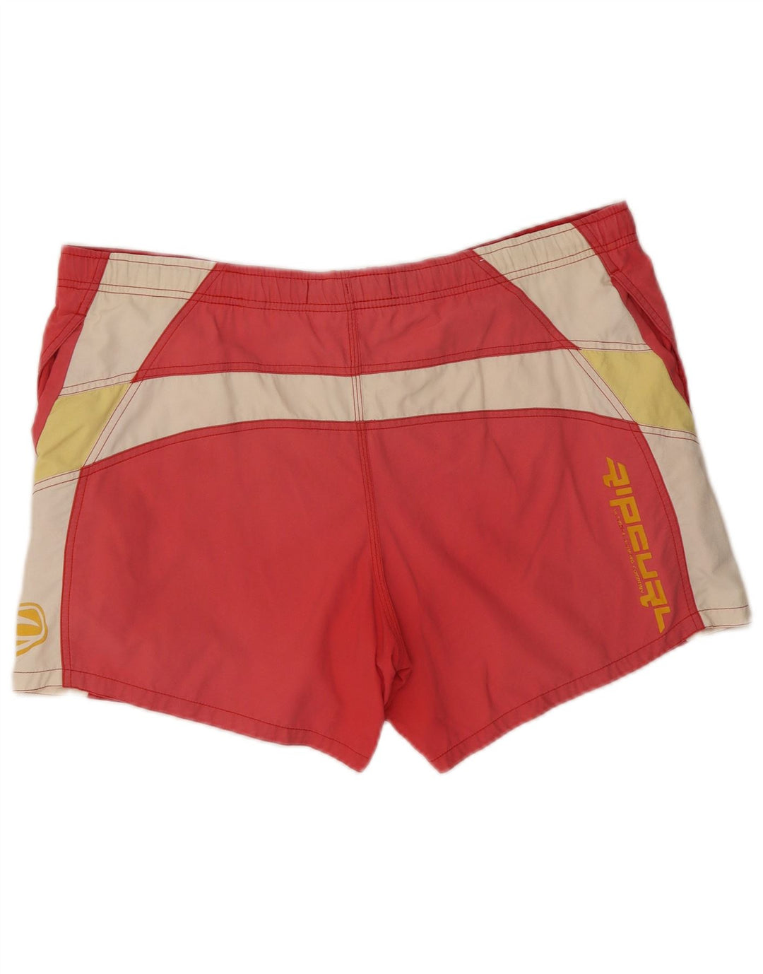 Rip Curl Short de bain graphique pour hommes XL Colorblock rouge