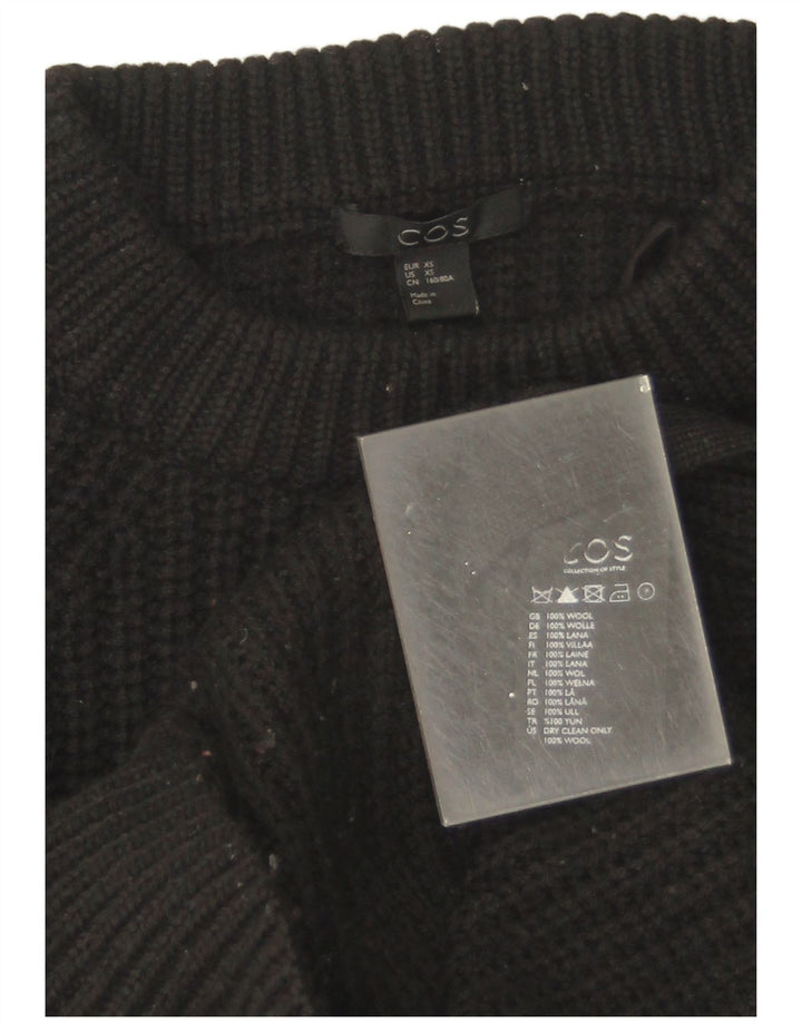 Cos Pull à col rond pour homme XS en laine noire