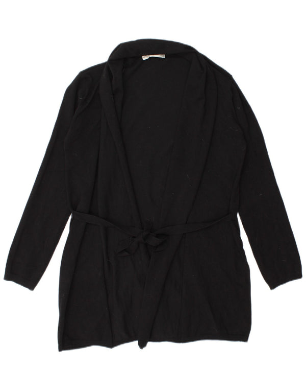 Zara Cardigan Femme Pull UK 14 Medium Noir