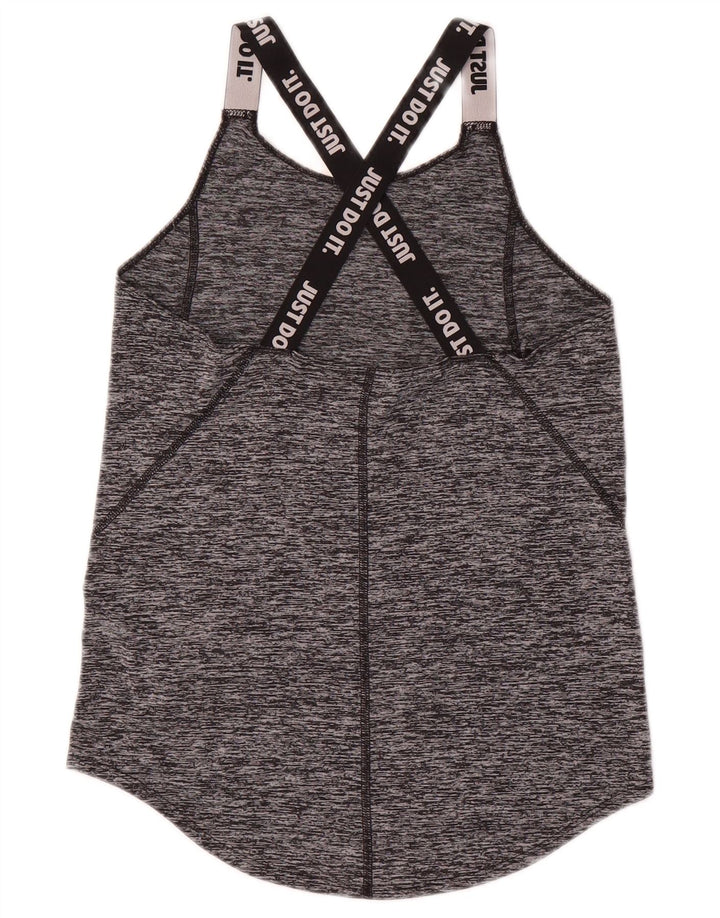 Nike Girls Graphic Débardeur 12-13 ans Large Gris Moucheté Polyester