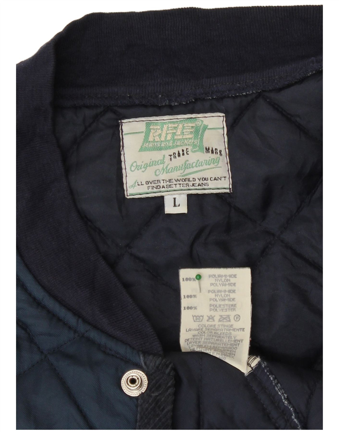 Rifle Gilet matelassé pour homme UK 40 Large Bleu Marine Polyamide