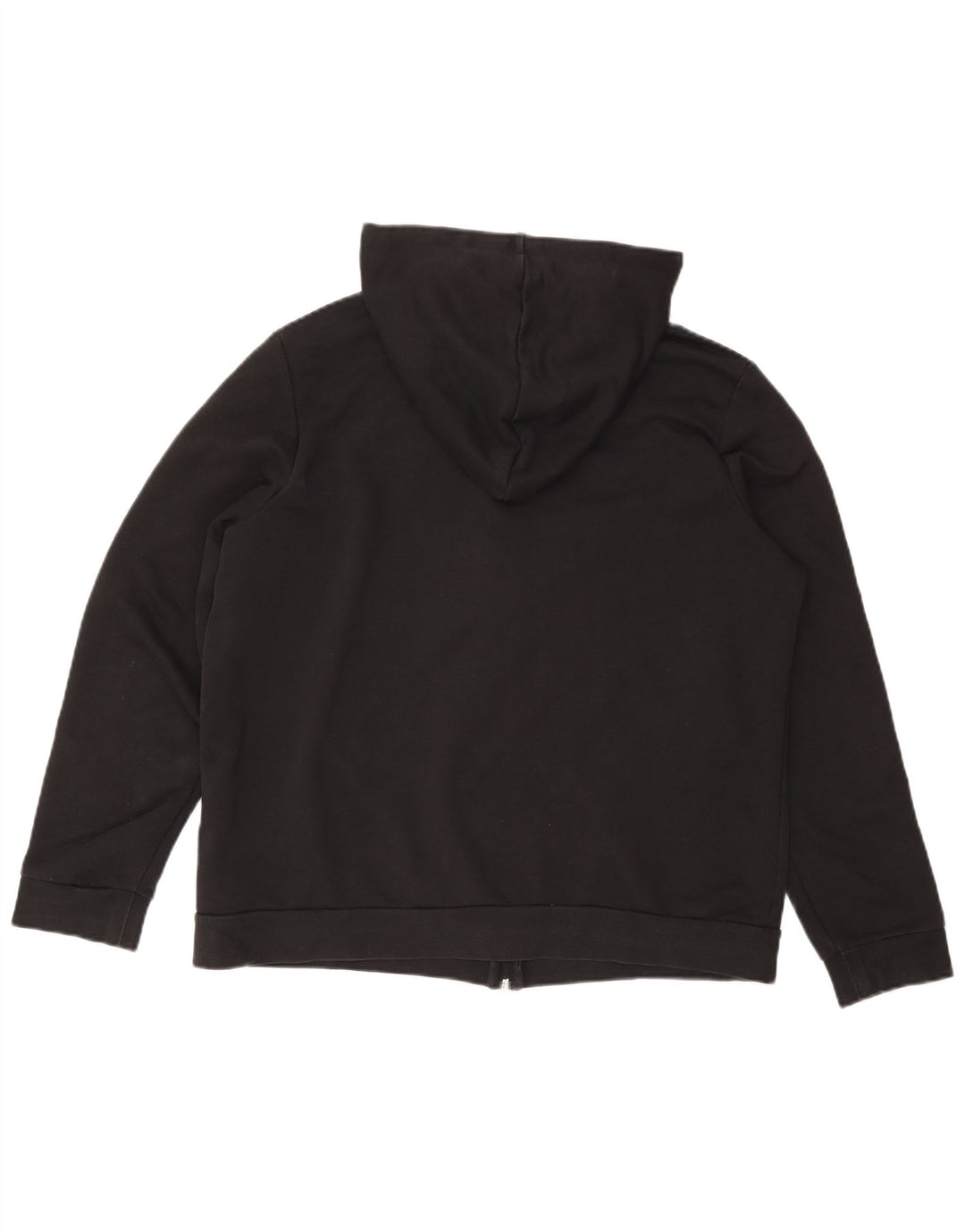 ADIDAS Pull à capuche zippé surdimensionné pour femme UK 24/26 2XL Coton noir
