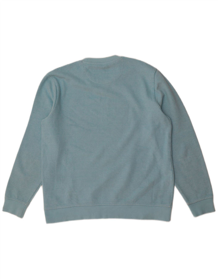 Crew Clothing Sweat-Shirt Homme Bleu Moyen Coton