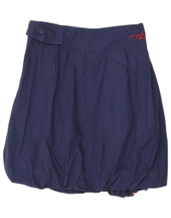 Desigual Jupe Bulle Graphique Femme EU 40 Moyen W27 Bleu Marine Floral