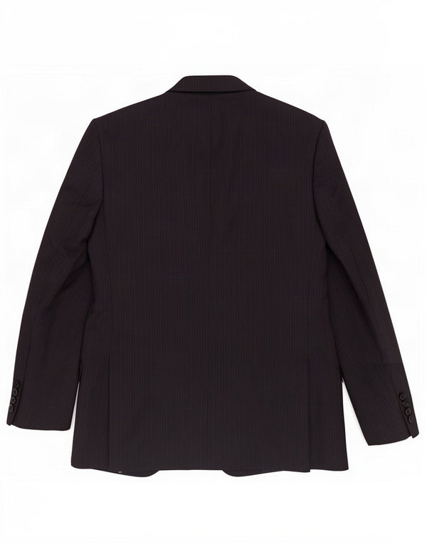 Marks & Spencer Veste blazer à 2 boutons pour homme UK 42 Large Bleu marine rayé