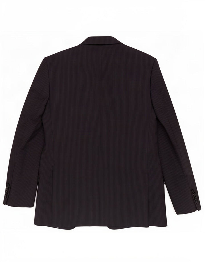 Marks & Spencer Veste blazer à 2 boutons pour homme UK 42 Large Bleu marine rayé