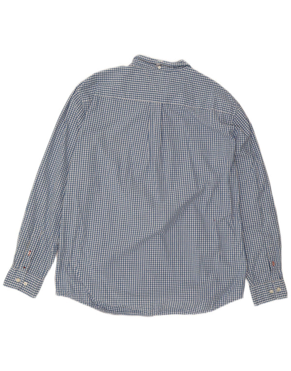 Tommy Hilfiger Chemise coupe classique XL en coton vichy bleu pour homme