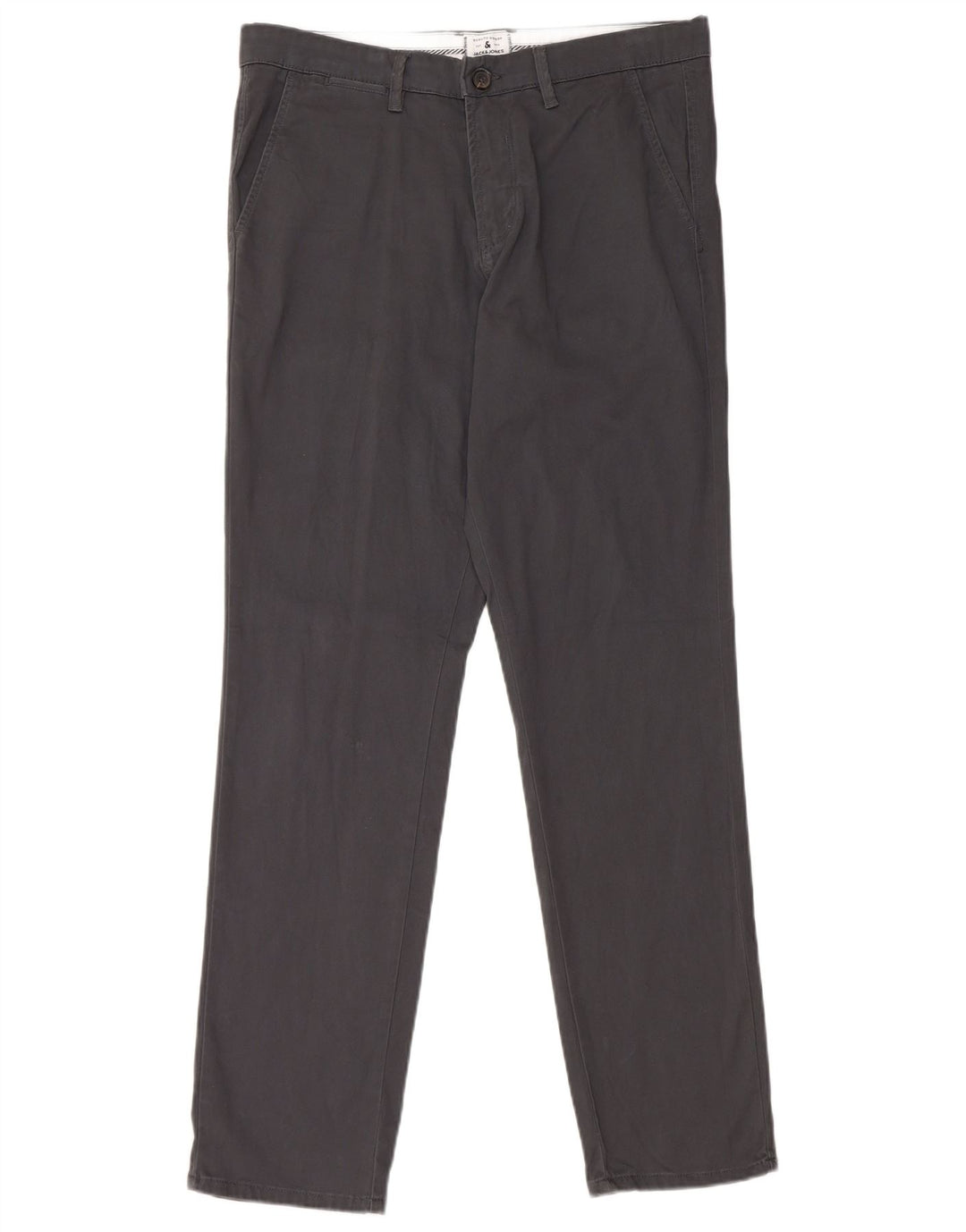 JACK & JONES Pantalon Chino Slim Homme W32 L32 Gris Coton