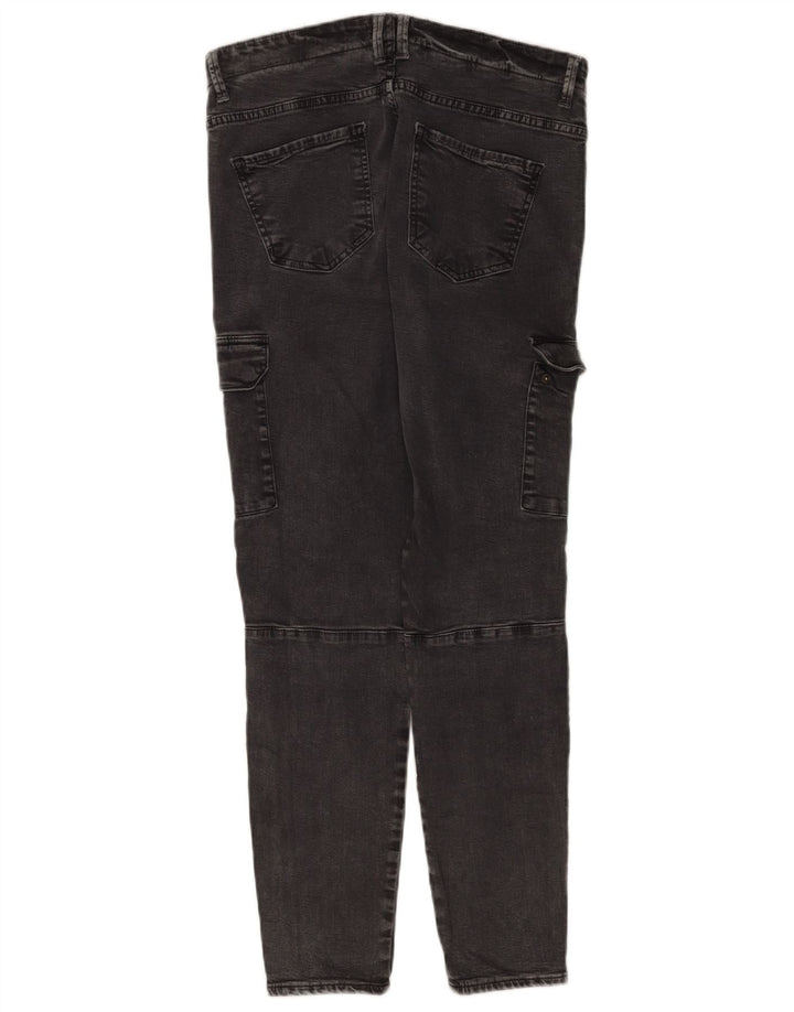 Zara Jean cargo slim pour femme EU 42 Large W32 L28 Gris