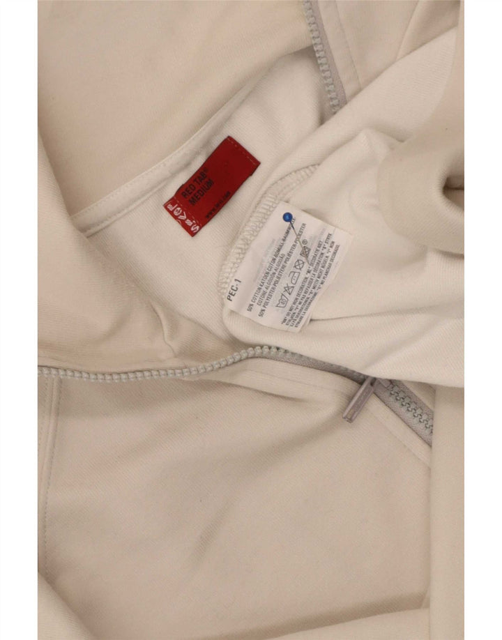 Levi's Veste de Survêtement Homme Blanc cassé Moyen Coton