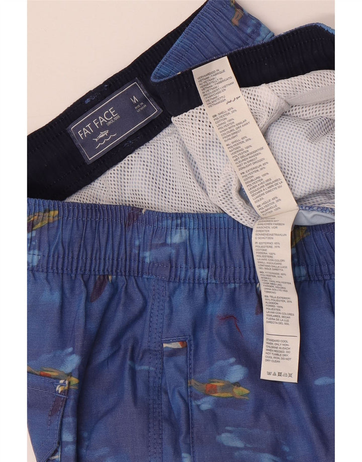 Fat Face Short de Bain Graphique Homme Bleu Moyen Polyester