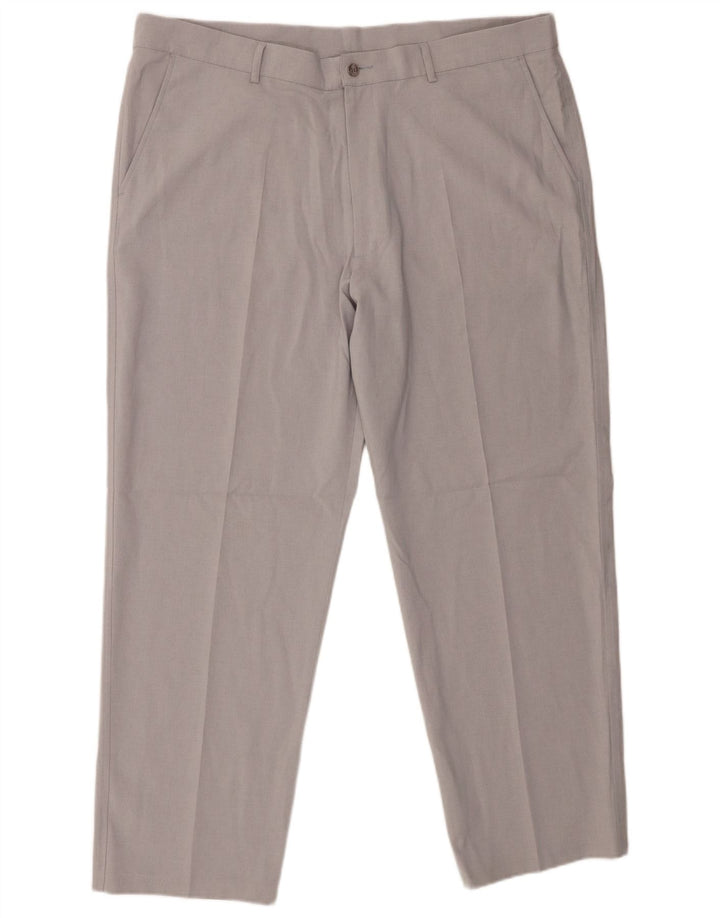 Farah Pantalon Chino Droit Homme W42 L29 Gris Polyester