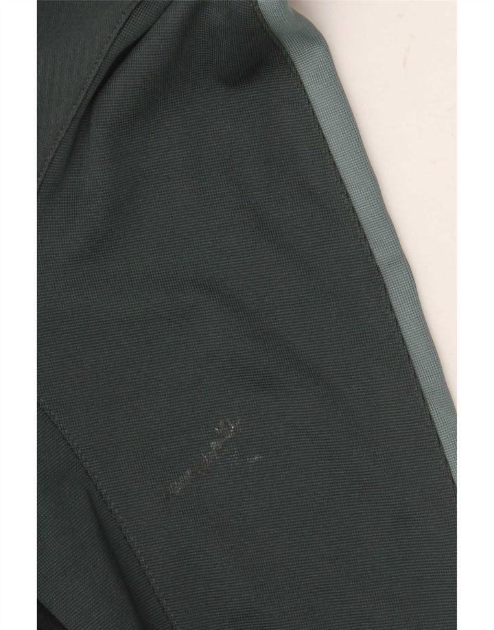 Nike Haut à col zippé à manches longues pour homme Petit vert Polyester