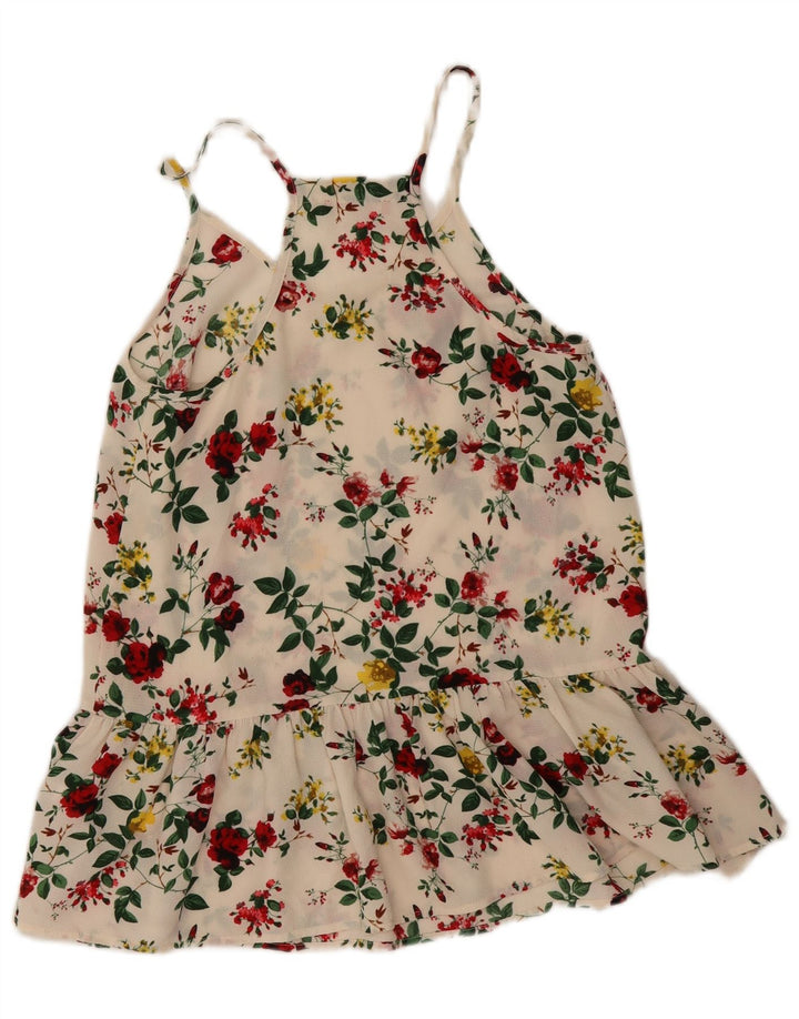 Guess Robe d'été pour femme UK 6 XS Blanc cassé Floral Polyester