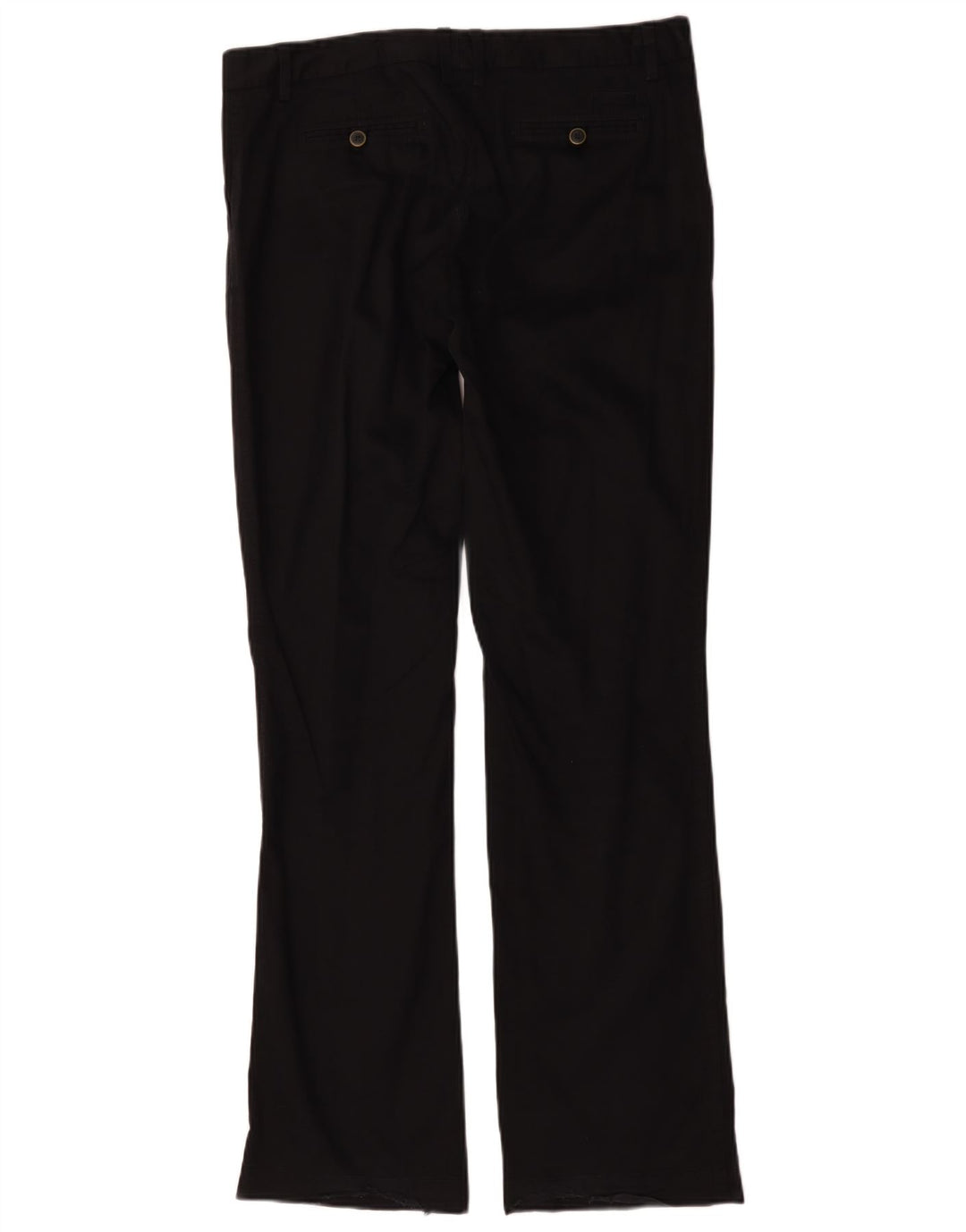 Massimo Dutti Pantalon Chino Bootcut Femme W34 L32 Coton Noir
